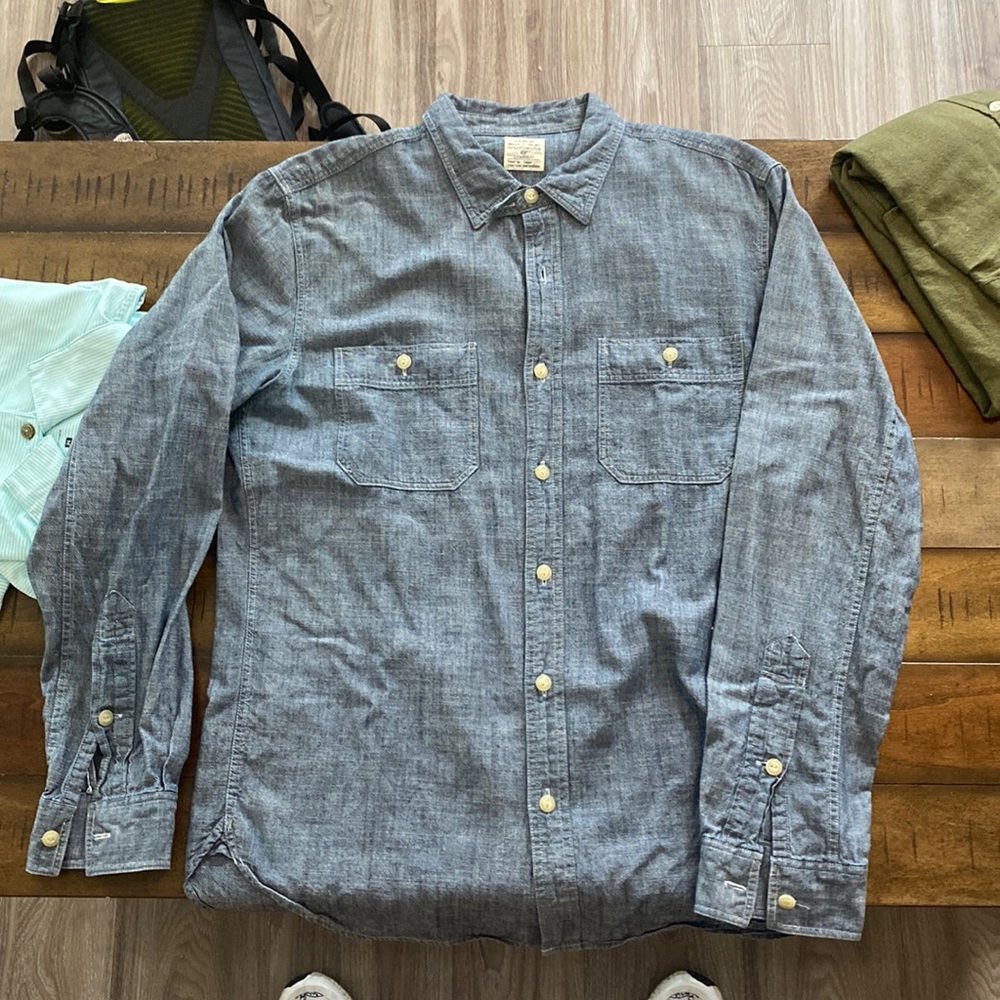 J crew denim light weight shirt